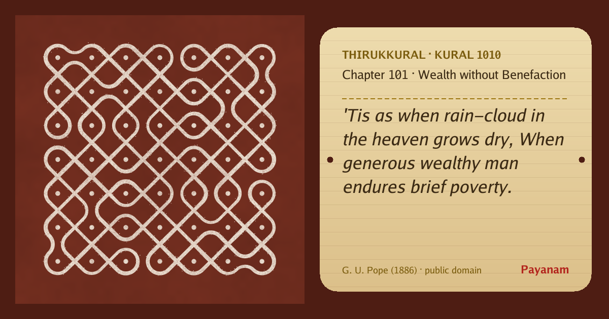 Share image: a rice-flour kolam beside the kural in English