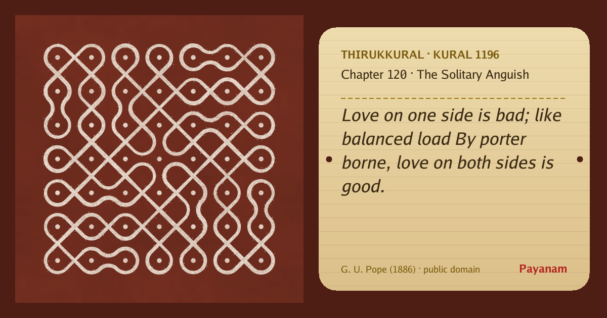 Share image: a rice-flour kolam beside the kural in English