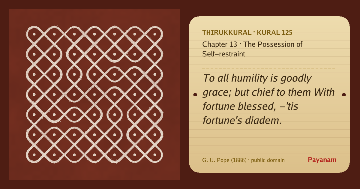 Share image: a rice-flour kolam beside the kural in English