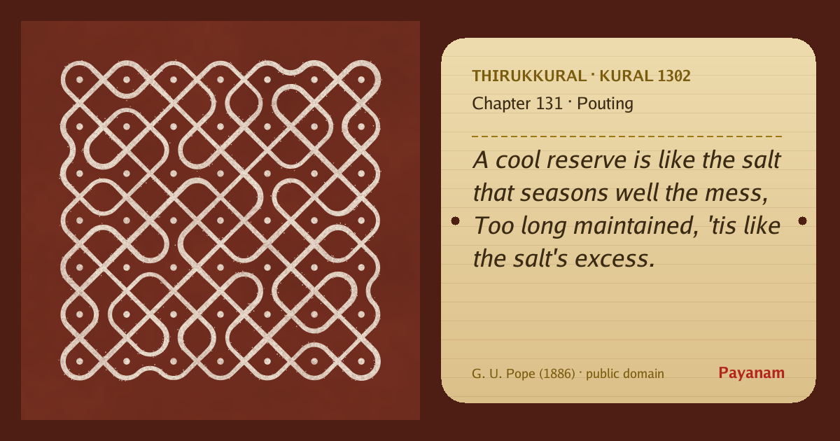 Share image: a rice-flour kolam beside the kural in English