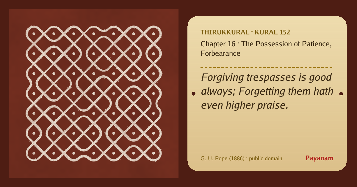 Share image: a rice-flour kolam beside the kural in English