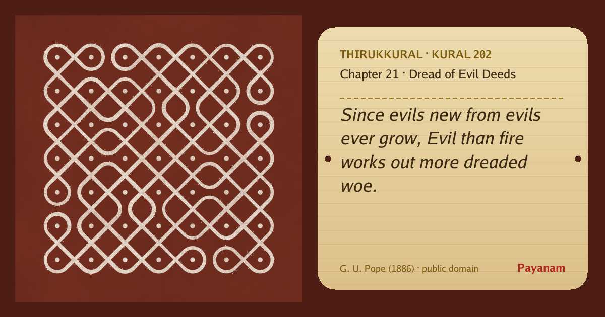 Share image: a rice-flour kolam beside the kural in English
