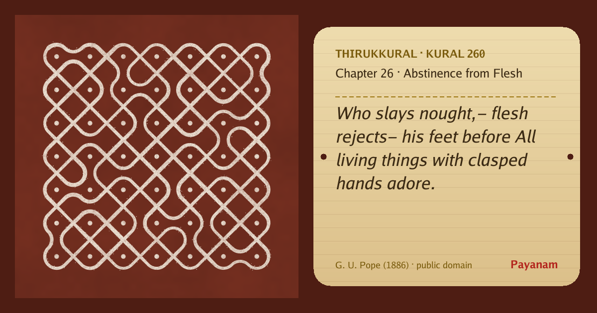 Share image: a rice-flour kolam beside the kural in English