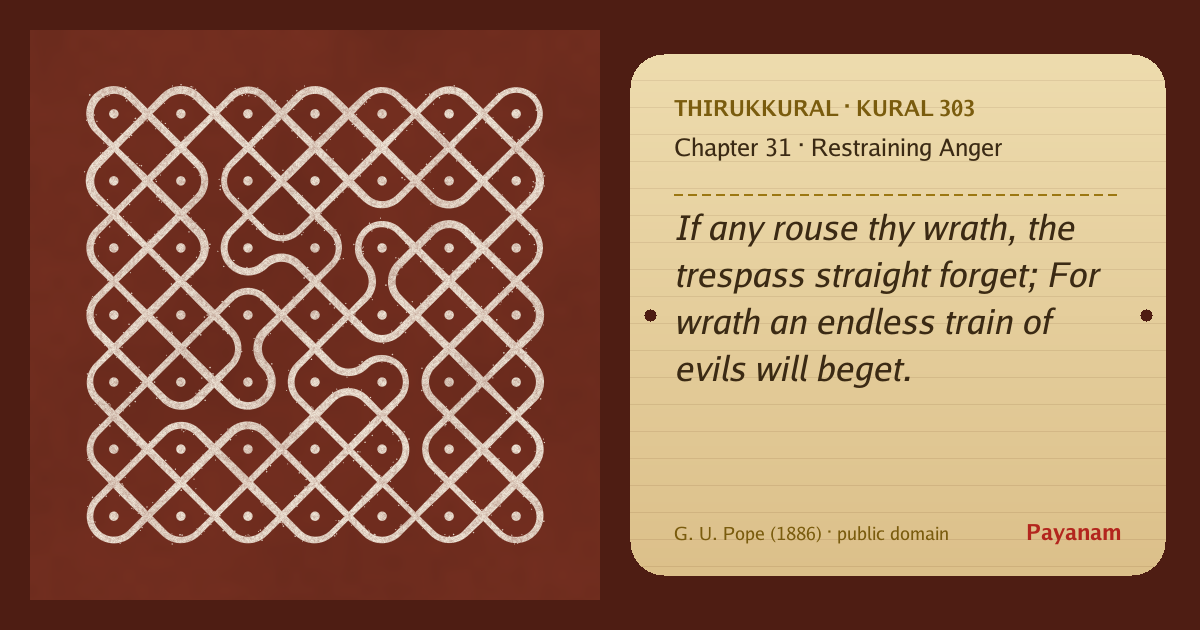 Share image: a rice-flour kolam beside the kural in English