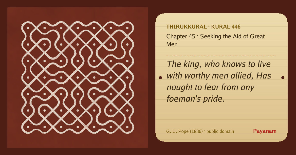 Share image: a rice-flour kolam beside the kural in English