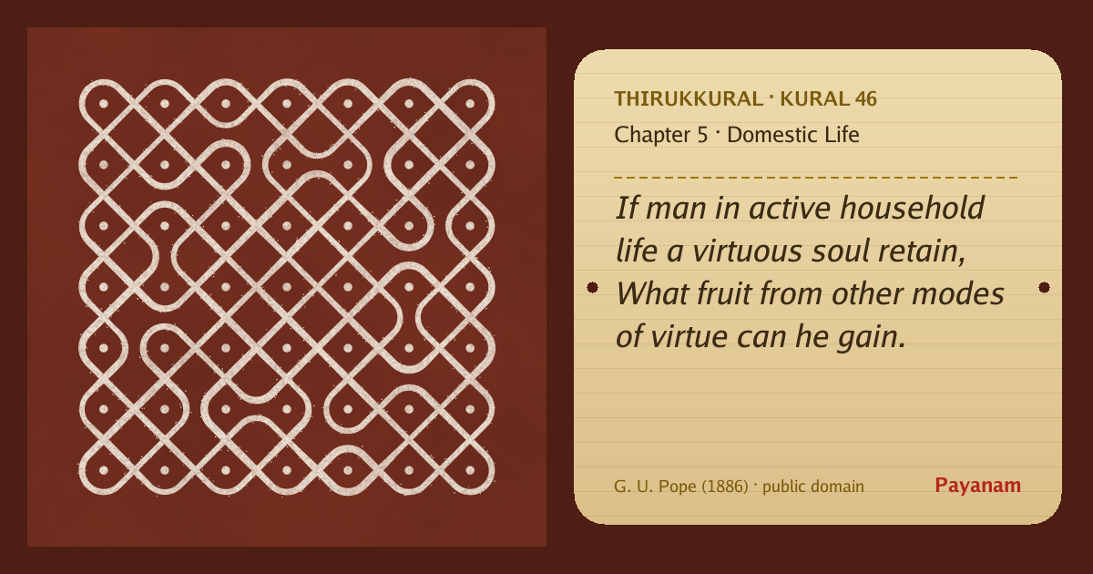 Share image: a rice-flour kolam beside the kural in English