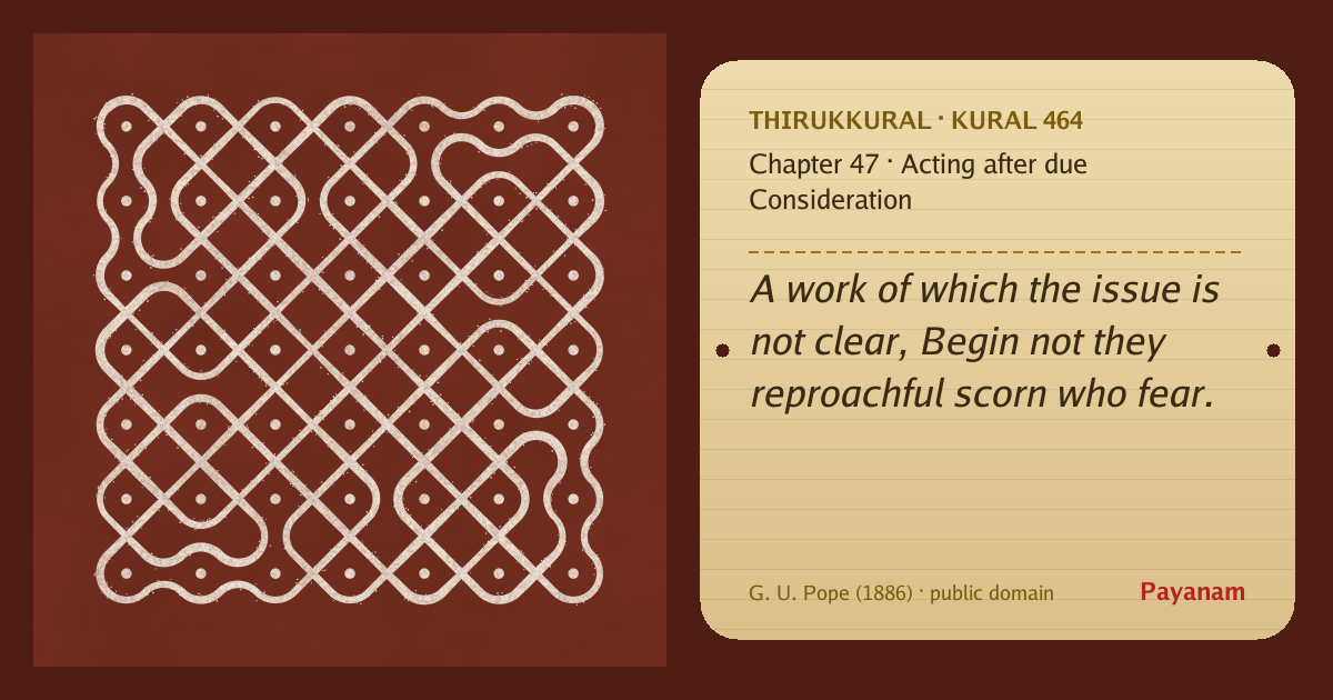 Share image: a rice-flour kolam beside the kural in English