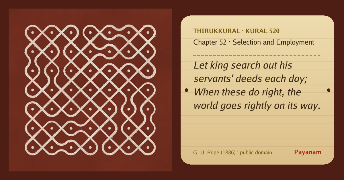 Share image: a rice-flour kolam beside the kural in English