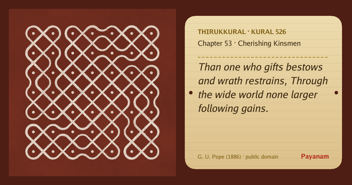 Share image: a rice-flour kolam beside the kural in English