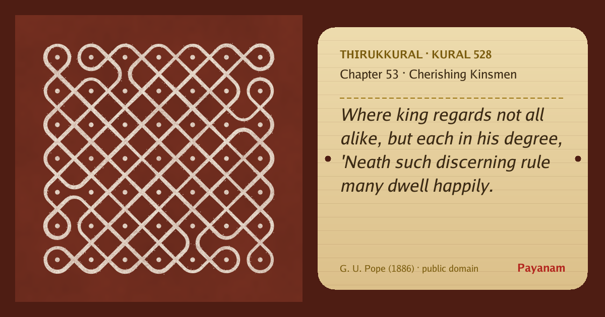 Share image: a rice-flour kolam beside the kural in English