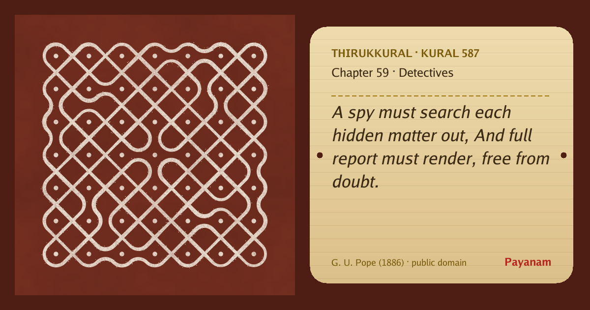 Share image: a rice-flour kolam beside the kural in English