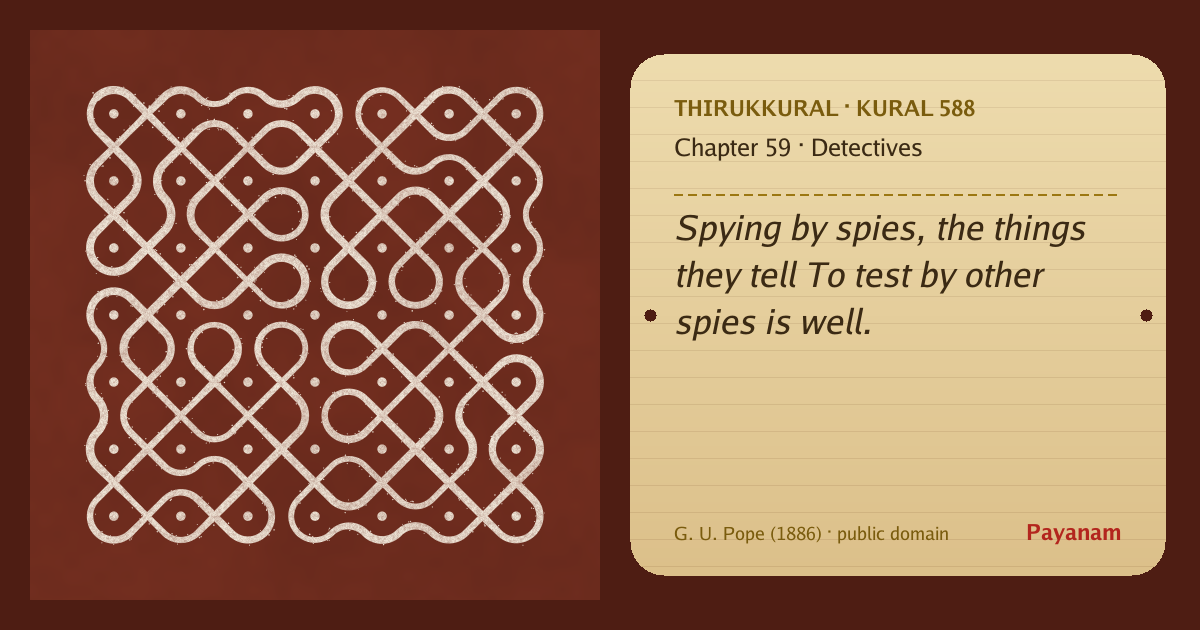 Share image: a rice-flour kolam beside the kural in English