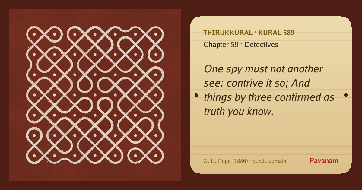 Share image: a rice-flour kolam beside the kural in English