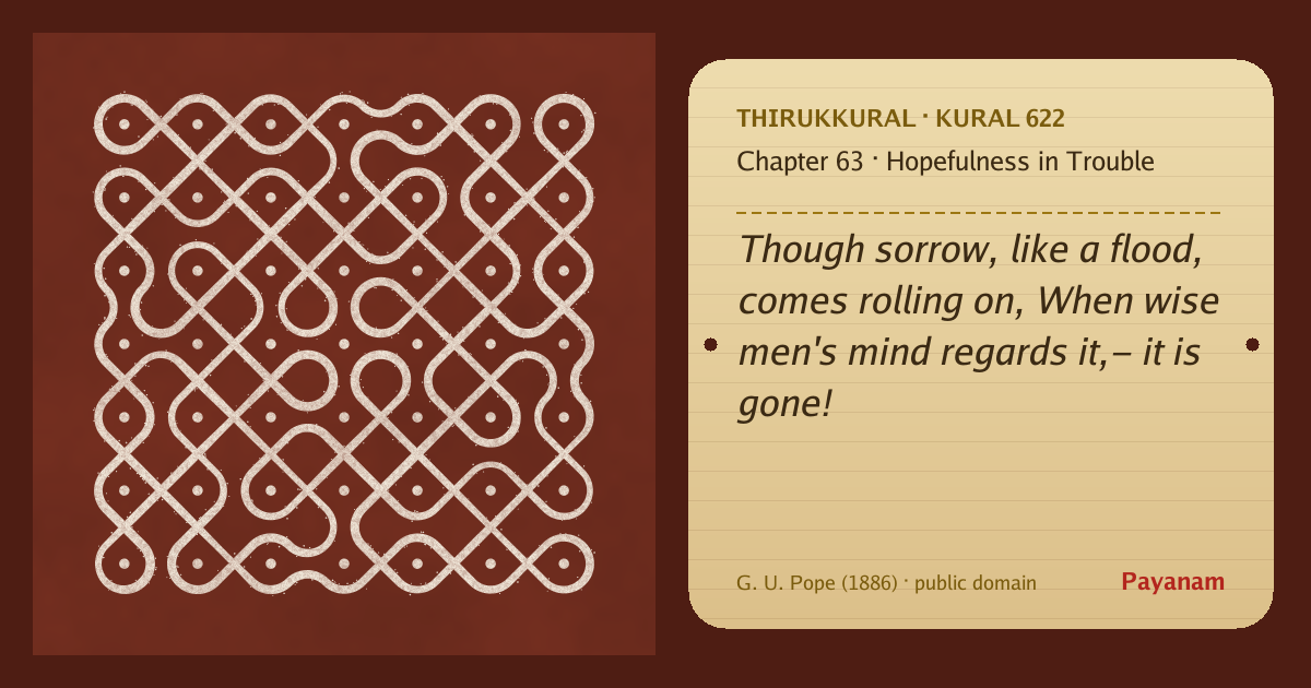 Share image: a rice-flour kolam beside the kural in English