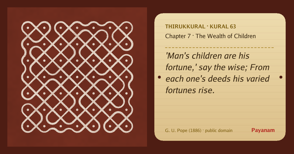 Share image: a rice-flour kolam beside the kural in English