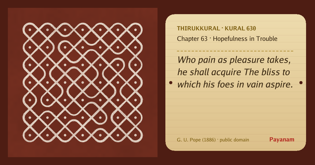 Share image: a rice-flour kolam beside the kural in English