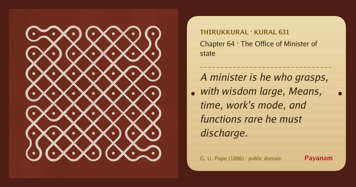 Share image: a rice-flour kolam beside the kural in English