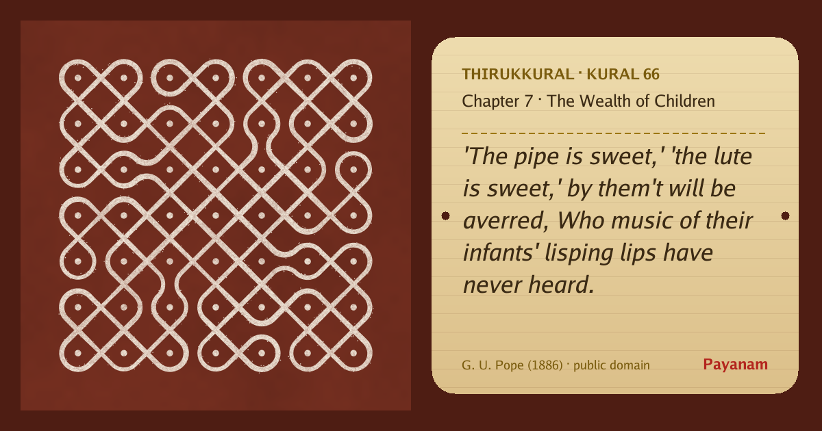 Share image: a rice-flour kolam beside the kural in English