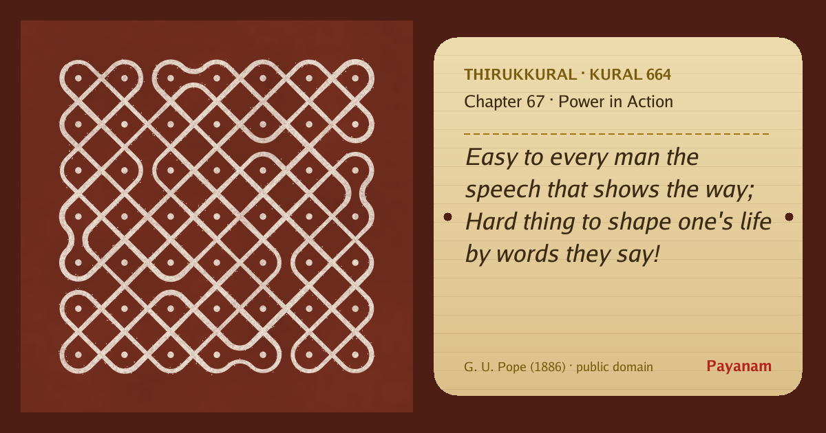 Share image: a rice-flour kolam beside the kural in English
