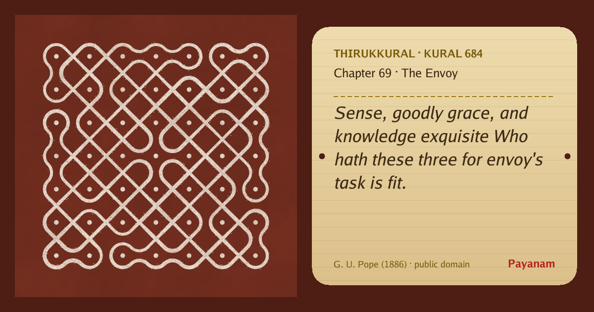 Share image: a rice-flour kolam beside the kural in English