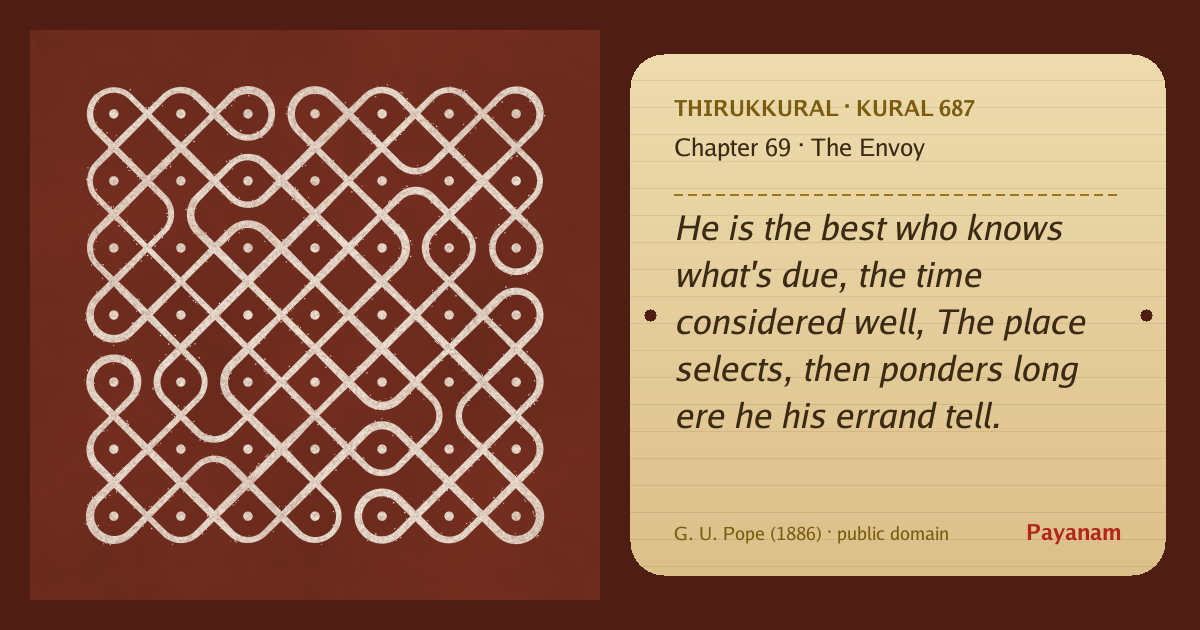 Share image: a rice-flour kolam beside the kural in English