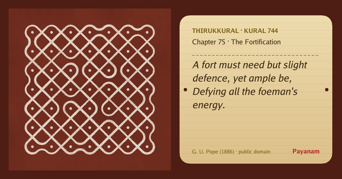 Share image: a rice-flour kolam beside the kural in English