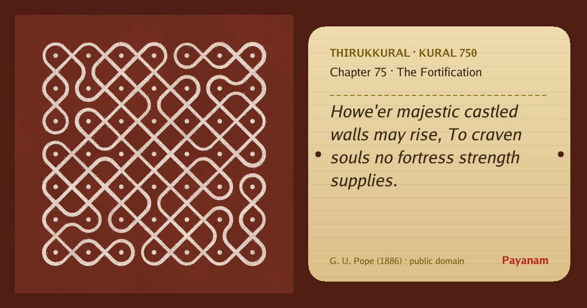 Share image: a rice-flour kolam beside the kural in English