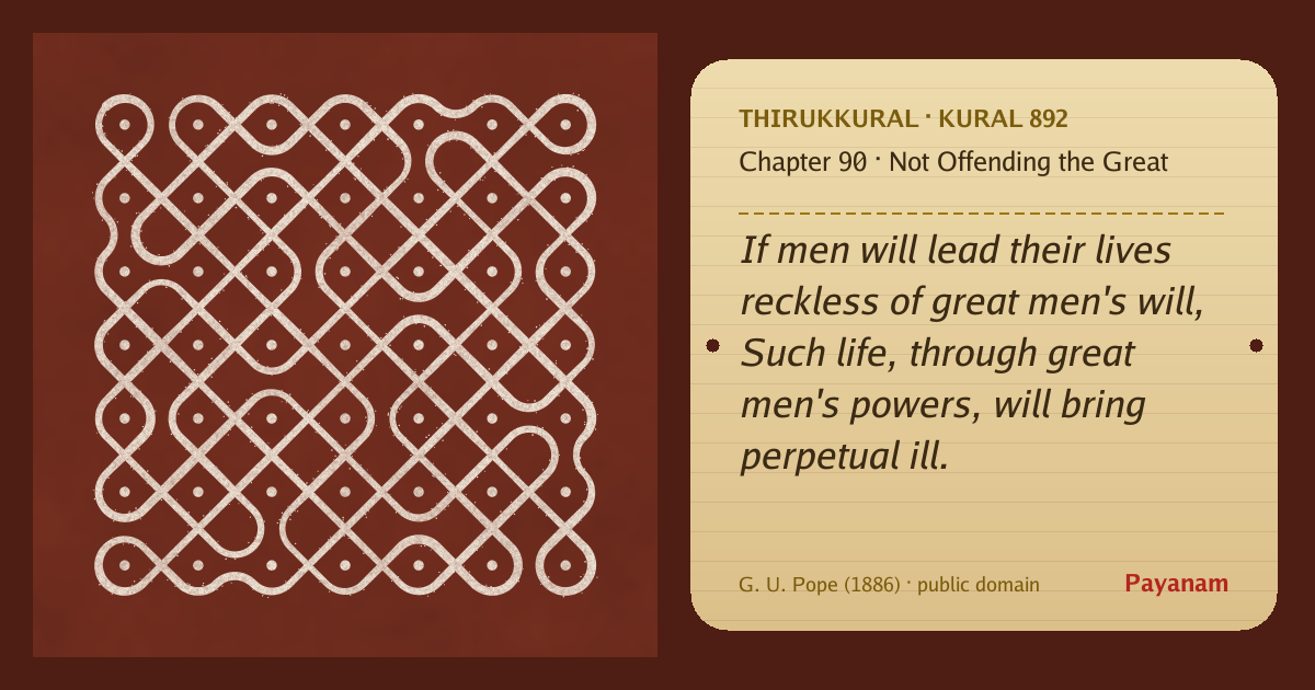 Share image: a rice-flour kolam beside the kural in English